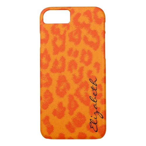 Leopard Print Skin Fur iPhone 87 Case