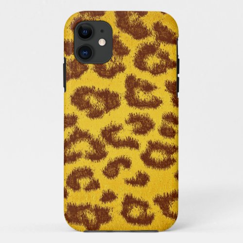 Leopard Print Skin Fur iPhone 11 Case