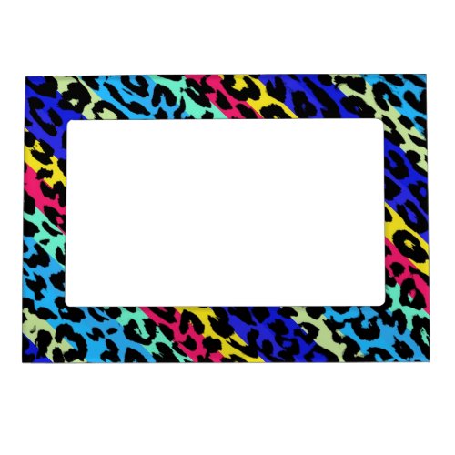 Leopard Print Skin Pattern 10 Magnetic Frame