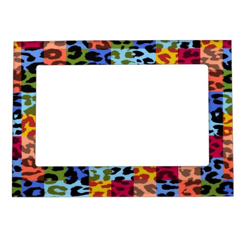 Leopard Print Skin Pattern 3 Magnetic Picture Frame