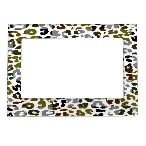 Leopard Print Skin Pattern 5 Magnetic Frame