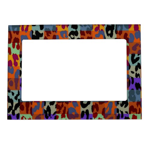 Leopard Print Skin Pattern 9 Magnetic Frame