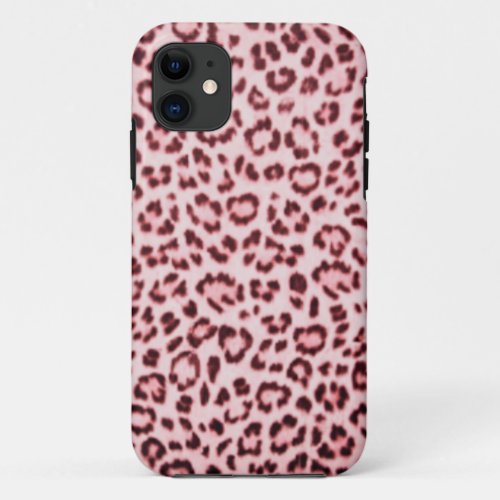 Leopard print skin pattern design   flip flops iPhone 11 case