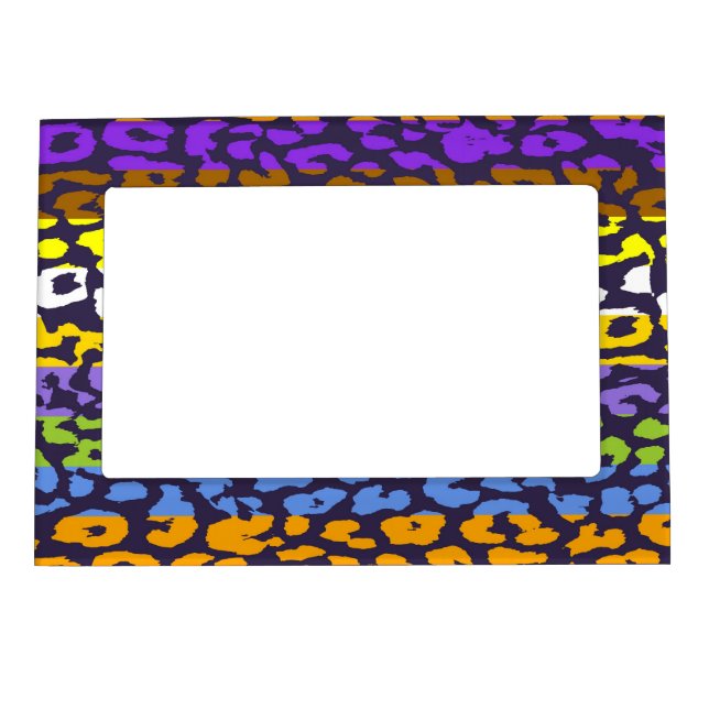 Leopard Print Skin Pattern Magnetic Photo Frame (Front)