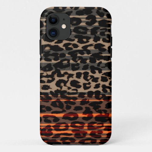 Leopard Print Skin Retro 2 iPhone 11 Case