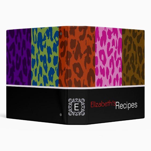 Leopard Print Skin Stripe Pattern 4 Binder (Background)