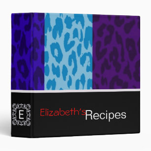 Leopard Print Skin Stripe Pattern 6 3 Ring Binder