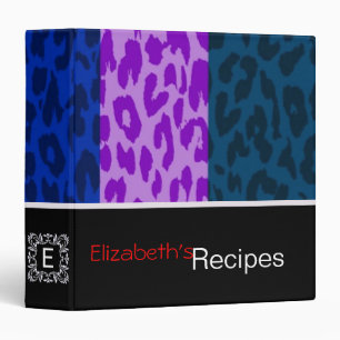 Leopard Print Skin Stripe Pattern 7 3 Ring Binder