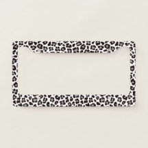 Leopard Print Skin Texture Pattern  Black & White