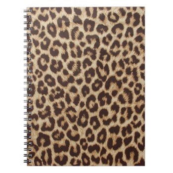 Leopard Print Spiral Notebook by bestgiftideas at Zazzle