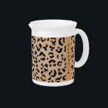 Leopard Print, Spots, Brown Leopard, Your Name Beverage Pitcher<br><div class="desc">Elegant,  stylish and sophisticated leopard pattern in brown color. Modern and trendy gift,  perfect for the animal print lover in your life. Personalize by adding your name,  nickname,  monogram or initials.</div>