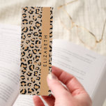 Leopard Print, Spots, Brown Leopard, Your Name Bookmarks<br><div class="desc">Elegant,  stylish and sophisticated leopard pattern in brown color. Modern and trendy gift,  perfect for the animal print lover in your life. Personalize by adding your name,  nickname,  monogram or initials.</div>