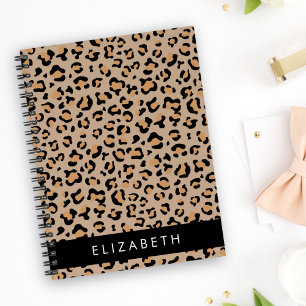 Leopard Print, Spots, Brown Leopard, Your Name Planner
