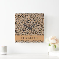 Leopard Print, Spots, Brown Leopard, Your Name