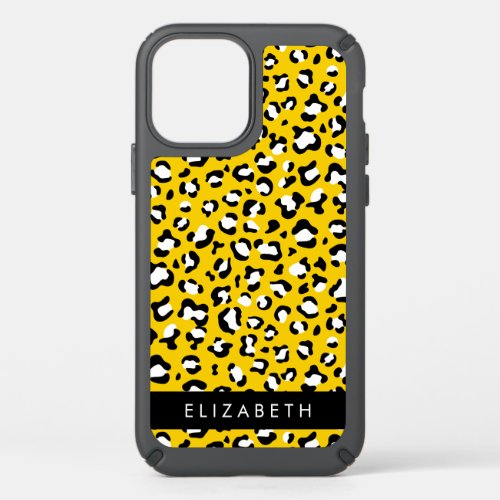 Leopard Print Spots Yellow Leopard Your Name Speck iPhone 12 Case