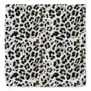 Leopard - print spotted animal-print bandana