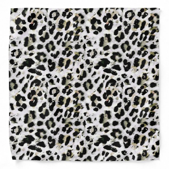 Leopard - print spotted animal-print bandana (Front)