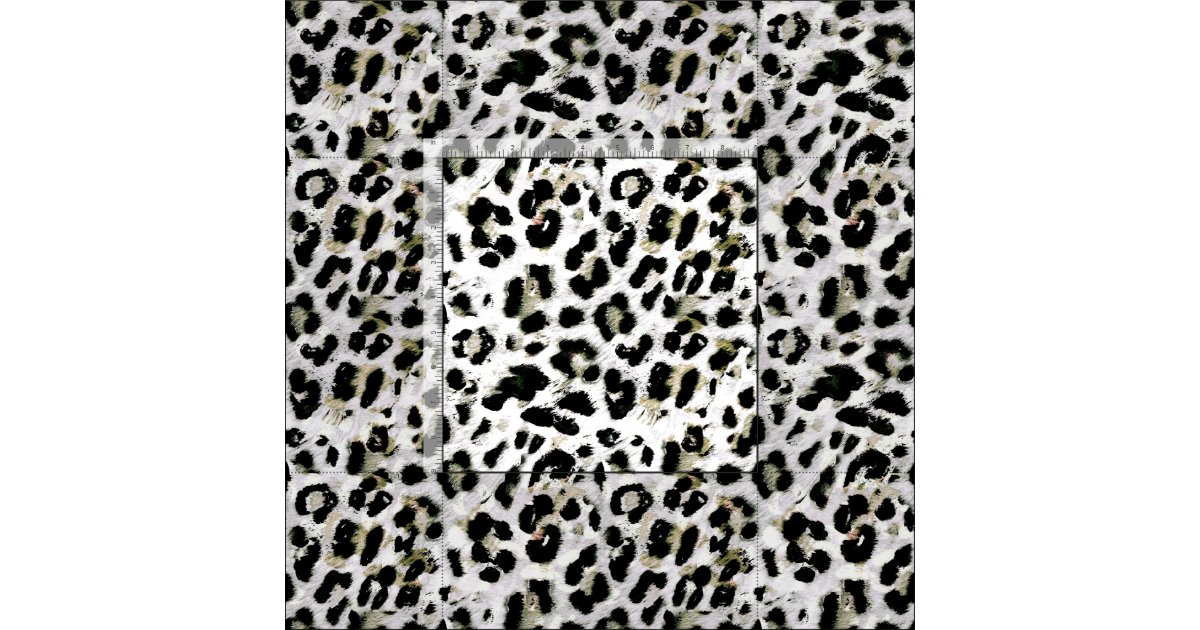 Leopard - print spotted animal-print fabric | Zazzle