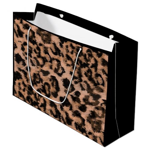 Leopard _ print spotted animal_print large gift bag
