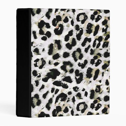 Leopard _ print spotted animal_print mini binder