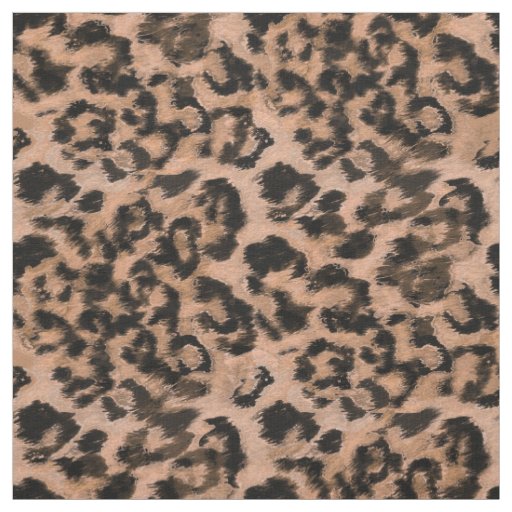 Leopard - print spotted animal-print spots brown fabric