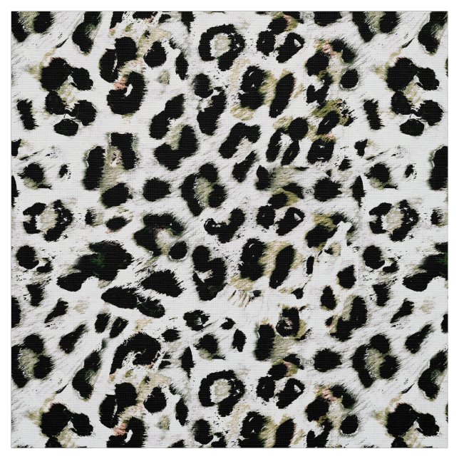 Leopard - print spotted animal-print spots fabric (Swatch)