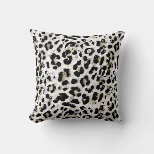 Leopard _ print spotted animal_print throw pillow