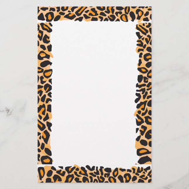 Leopard Print Stationery (Front)