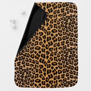 Leopard print swaddle blanket
