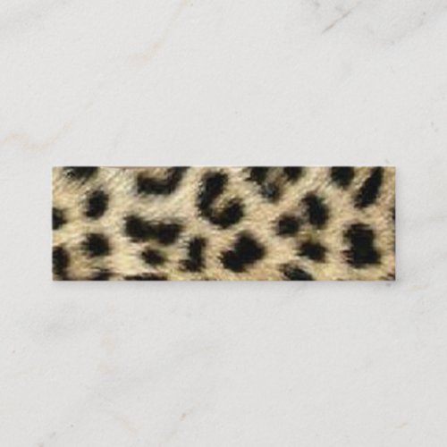 Leopard Print Tag Business Cards