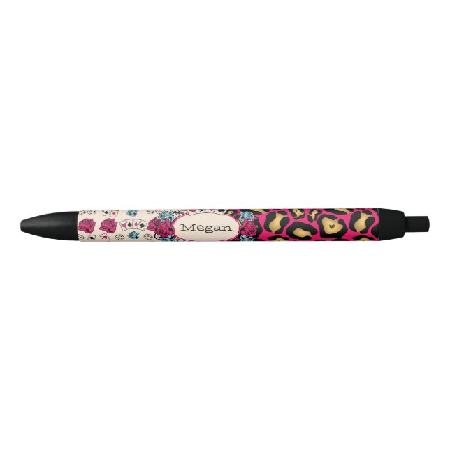 Leopard Print, Tattoo Style Pen (Front)
