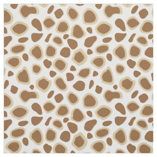 Leopard Print - Taupe Tan and White Fabric