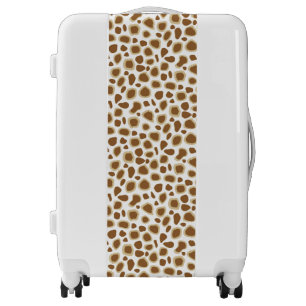 Leopard Print - Taupe Tan and White Luggage