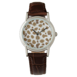 Leopard Print - Taupe Tan and White Watch