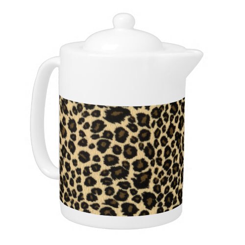 Leopard Print Teapot