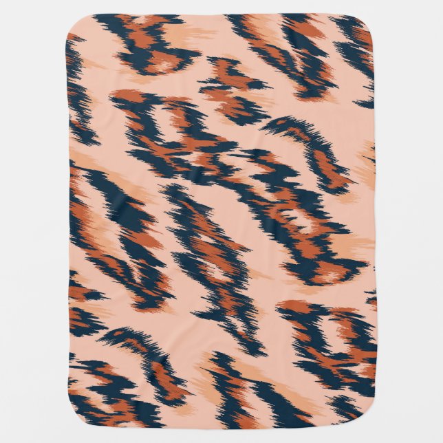 Leopard Print: Textile Seamless Design. Baby Blanket (Front)