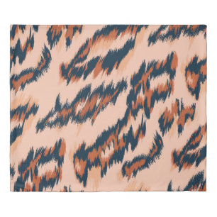 Leopard Print: Textile Seamless Design. Duvet Cover