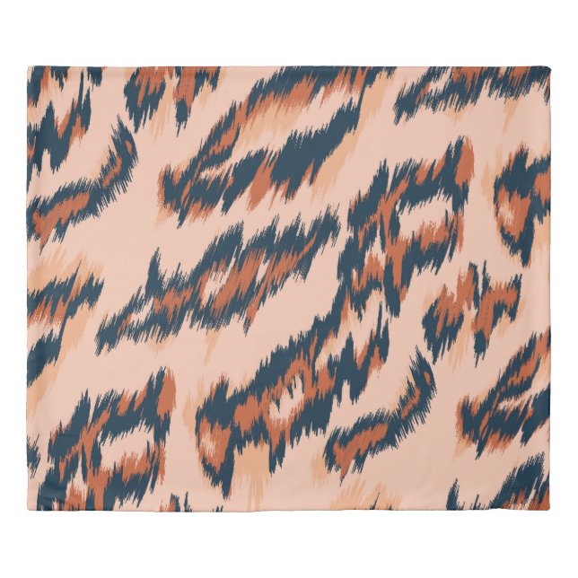Leopard Print: Textile Seamless Design. Duvet Cover (Front)