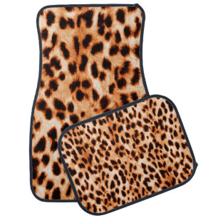 Leopard print texture car floor mat
