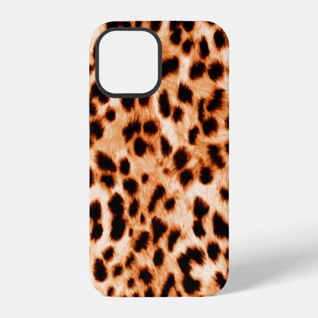 Leopard print texture iphone case (Back)