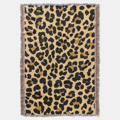 Leopard Print Throw Blanket Zazzle