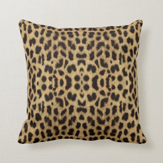 Leopard Print Throw Pillow