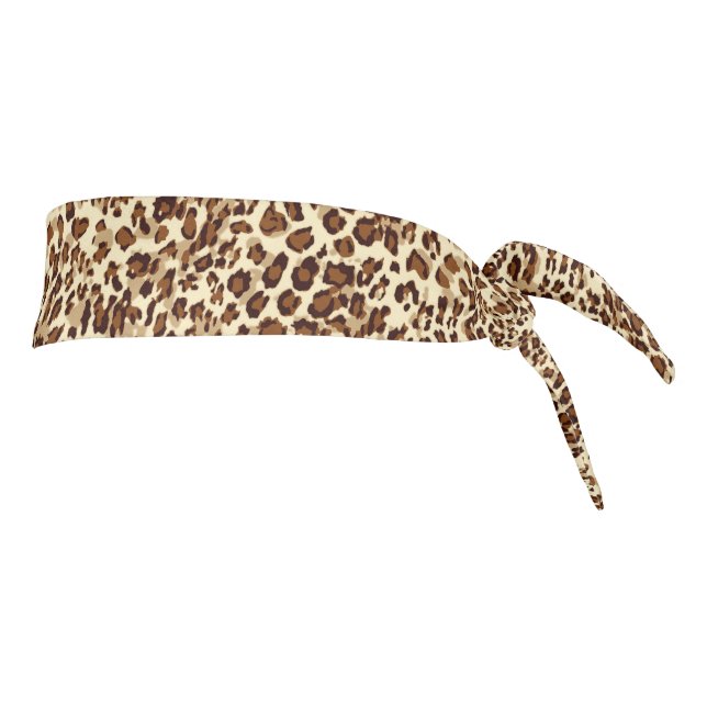 Leopard Print Tie Back Headband (Rotate 90)
