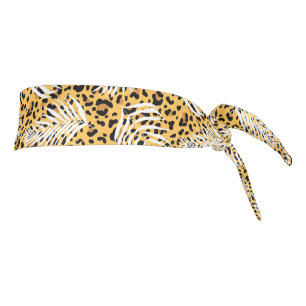 Leopard Print Tie Back Headband