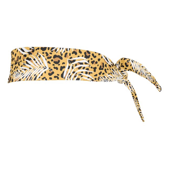 Leopard Print Tie Back Headband (Rotate 90)