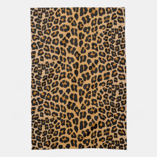 Leopard print towel | Zazzle