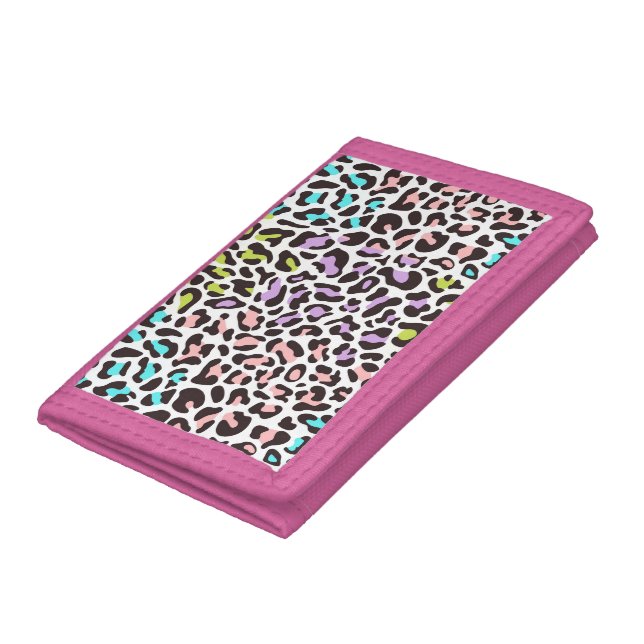 Leopard Print Wallet. Trifold Wallet (Bottom)