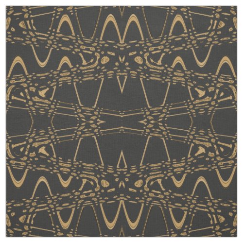 Leopard Print Wave Diamond Geometric Pattern Fabric