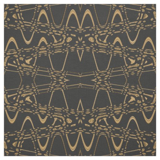 Leopard Print Wave Diamond Geometric Pattern Fabric