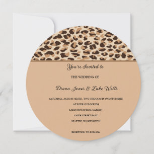Leopard Print Wedding Invitation